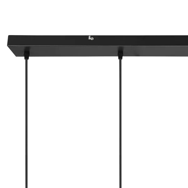 LAMPADA DA SOFFITTO 4 LUCI IN RATTAN NERO GALADRIEL