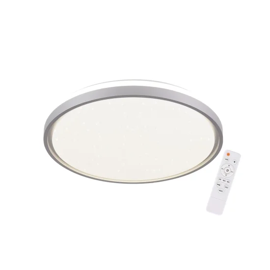 PLAFÓN LED 38W PW LED REGULABLE PLATA CIRCULAR TELLUS