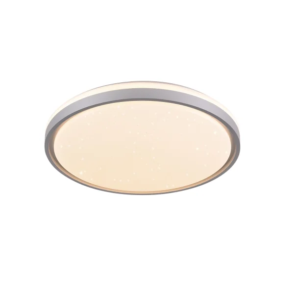 PLAFÓN LED 38W PW LED REGULABLE PLATA CIRCULAR TELLUS
