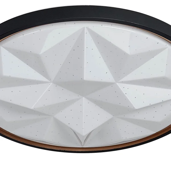 PLAFÓN LED 38W PW LED REGULABLE NEGRO ORO PRISMA TELLUS