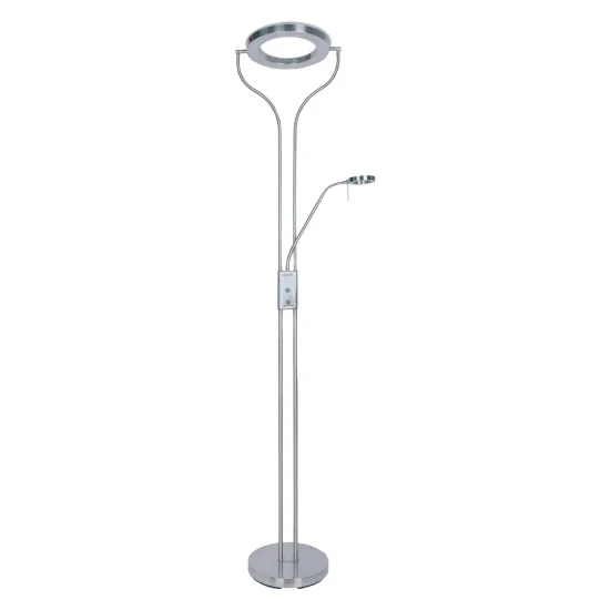 LED CAROSELLO 20W LAMPADA DA PAVIMENTO IN NICHEL RASO 2