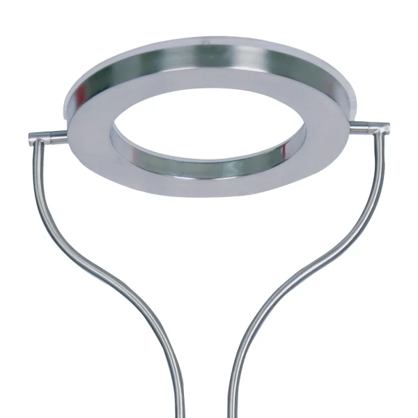 LED CAROSELLO 20W LAMPADA DA PAVIMENTO IN NICHEL RASO