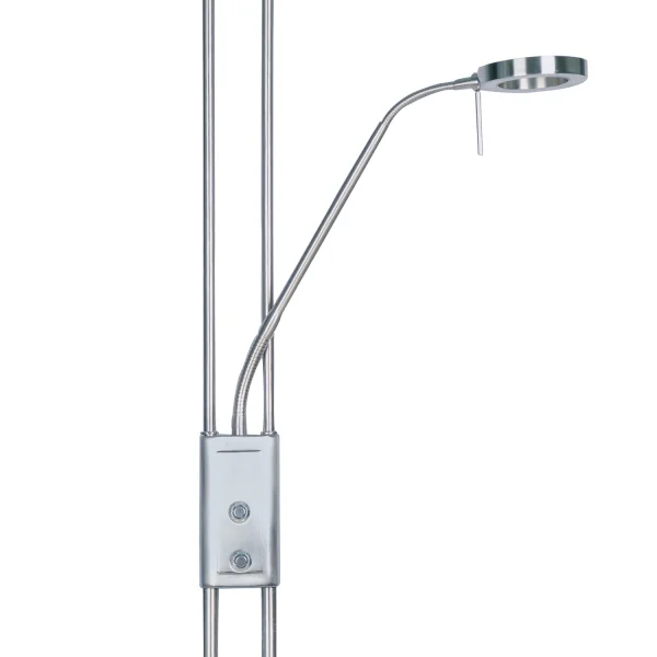 LED CAROSELLO 20W LAMPADA DA PAVIMENTO IN NICHEL RASO