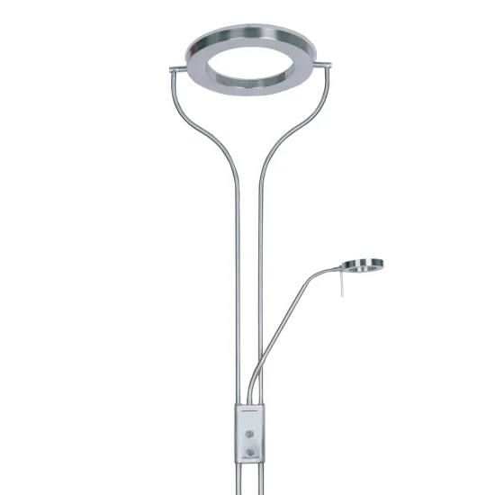 LED CAROSELLO 20W LAMPADA DA PAVIMENTO IN NICHEL RASO