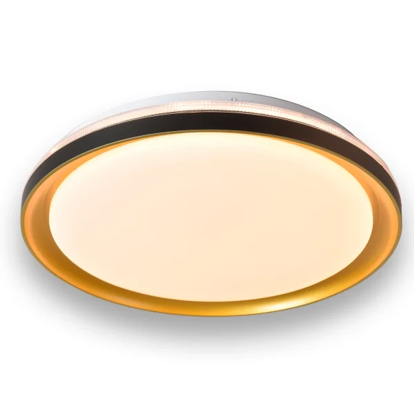 PLAFONIERA LED 35 W REGULABLE CON TELECOMANDO NERO/DORATO SHIRLEY