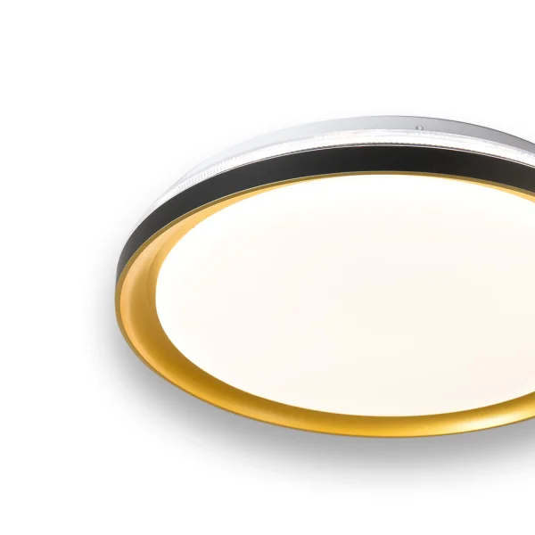 PLAFONIERA LED 35 W REGULABLE CON TELECOMANDO NERO/DORATO SHIRLEY