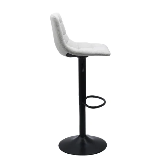 TABURETE HAWAII PATA COLOR NEGRO TEXTIL GRIS 2