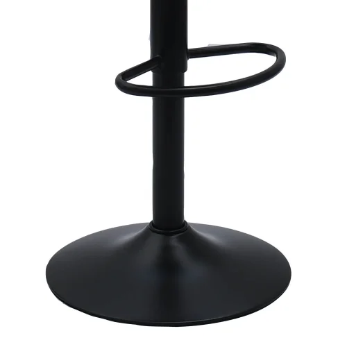 TABURETE HAWAII PATA COLOR NEGRO TEXTIL MARRÓN ENVEJECIDO