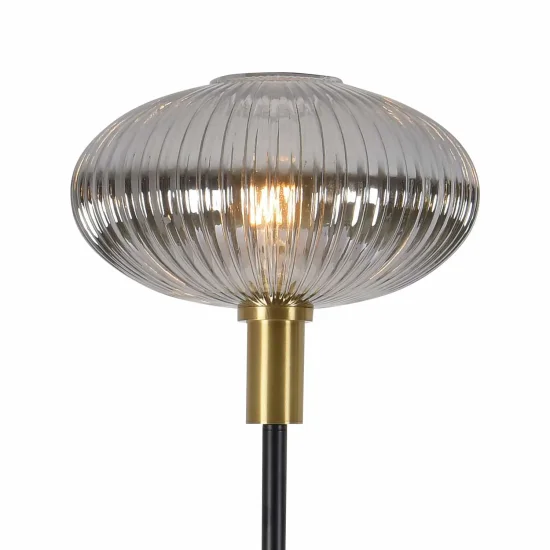 LÁMPARA DE PIE TULIPA FUMÉ SPECCHIATO 160 CM E27 SHELBY 2