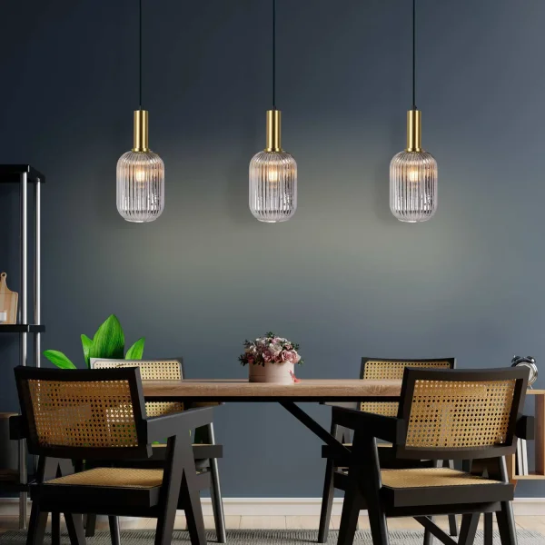 Sospensione a 1 luce Abat-jour Fumé Specchiato E27 Shelby| Lúzete