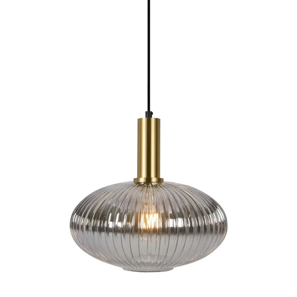 Lampada da soffitto 1 Luce Tulipa Fumé Ø30 E27 Shelby | Lampade e Illuminazione Lúzete