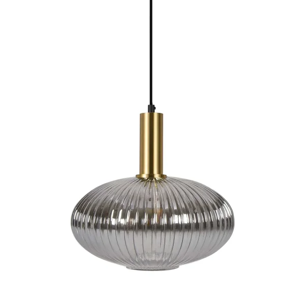 Lampada da soffitto 1 Luce Tulipa Fumé Ø30 E27 Shelby | Lampade e Illuminazione Lúzete