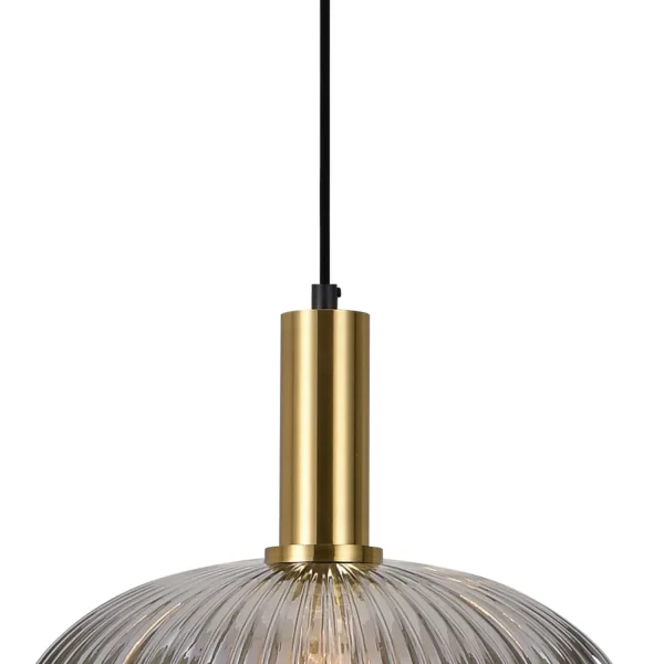 Lampada da soffitto 1 Luce Tulipa Fumé Ø30 E27 Shelby | Lampade e Illuminazione Lúzete