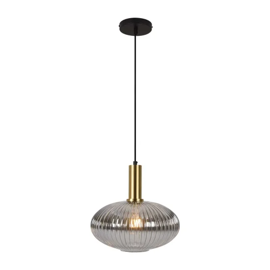 LÁMPARA DE TECHO 1 LUZ TULIPA FUMÉ SPECCHIATO Ø30 E27 SHELBY 2