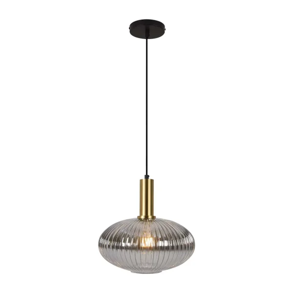 Lampada da soffitto 1 Luce Tulipa Fumé Ø30 E27 Shelby | Lampade e Illuminazione Lúzete