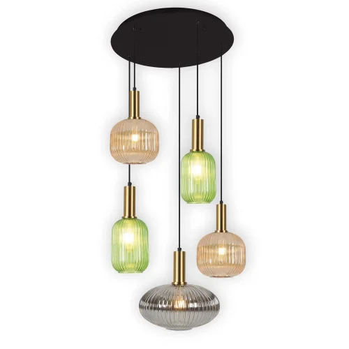 Lampada da soffitto a 5 luci combinate Tulipano ∅ 70 Shelby | Lúzete