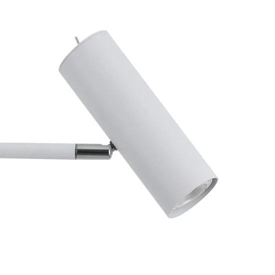 LAMPADA DA TERRA ADARA ACCIAIO VERNICIATO BIANCO 2