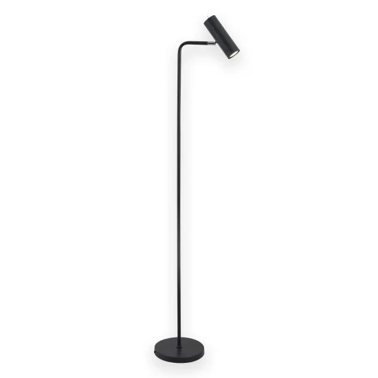 LAMPADA DA TERRA IN ACCIAIO VERNICIATO NERO ADARA