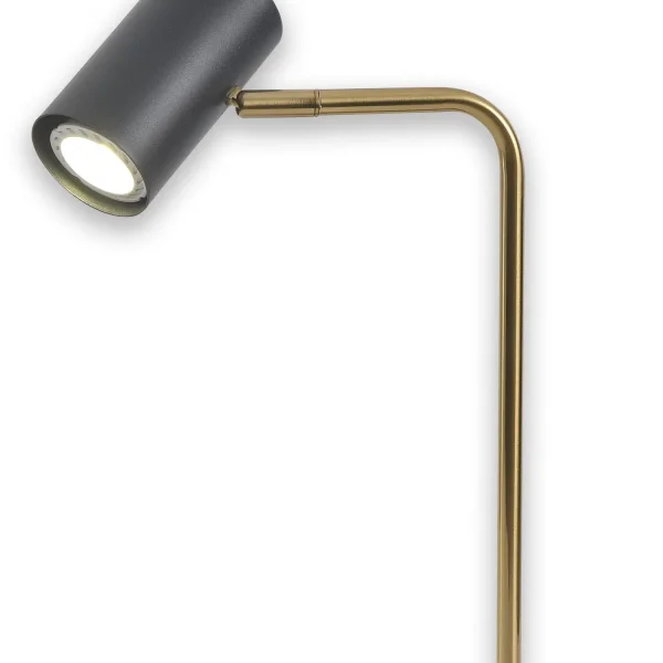 LAMPADA DA TAVOLO IN ACCIAIO NERO/DORATO ADARA