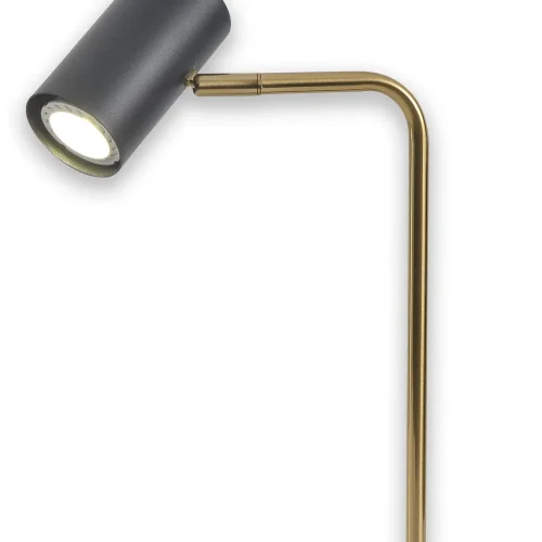 LAMPADA DA TAVOLO IN ACCIAIO NERO/DORATO ADARA