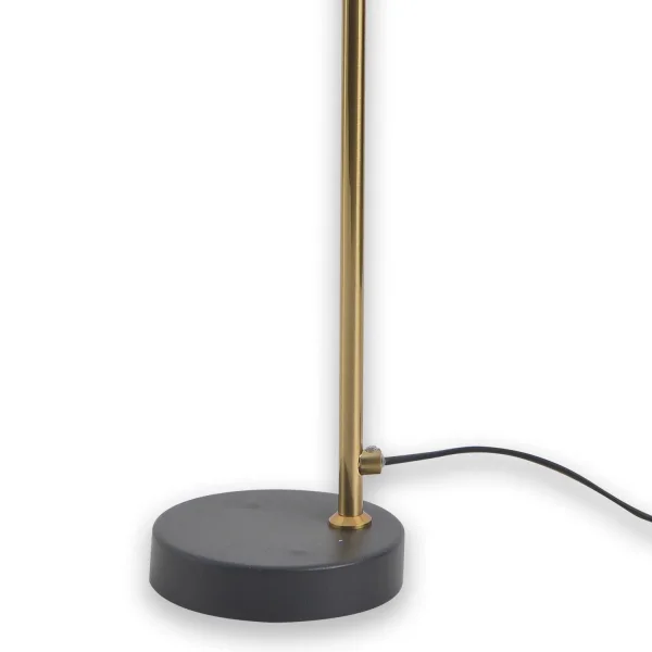 LAMPADA DA TAVOLO IN ACCIAIO NERO/DORATO ADARA