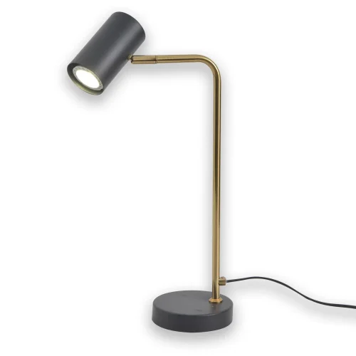 LAMPADA DA TAVOLO IN ACCIAIO NERO/DORATO ADARA