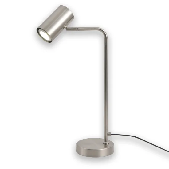 LAMPADA DA TAVOLO ADARA IN ACCIAIO NICKEL SATINATO