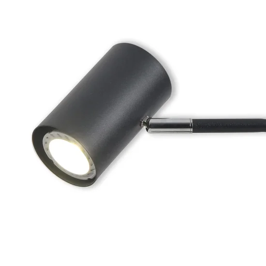 LAMPADA DA TAVOLO IN ACCIAIO NERO ADARA 2