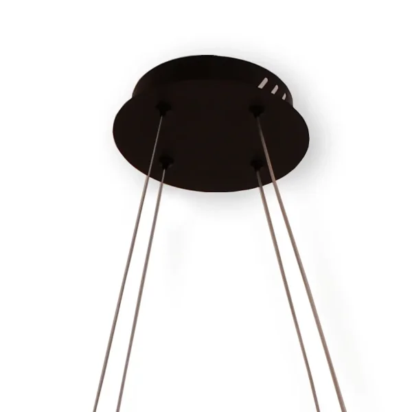 PLAFONIERA LED 83 W 4000K ∅78 CM NERO LUMINOZA