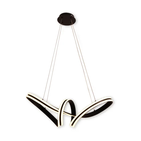 PLAFONIERA LED 83 W 4000K ∅78 CM NERO LUMINOZA