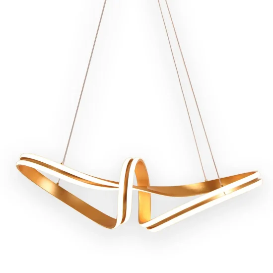 PLAFONIERA LED 83 W 4000K ∅78 CM FOGLIA ORO LUMINOZA