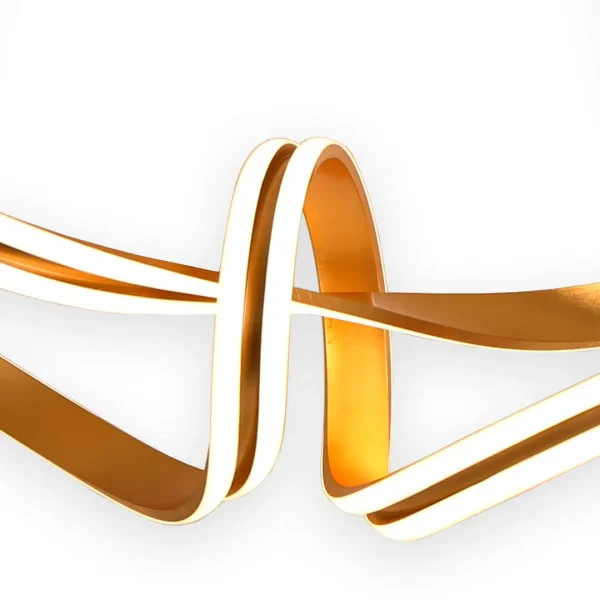 PLAFONIERA LED 83 W 4000K ∅78 CM FOGLIA ORO LUMINOZA