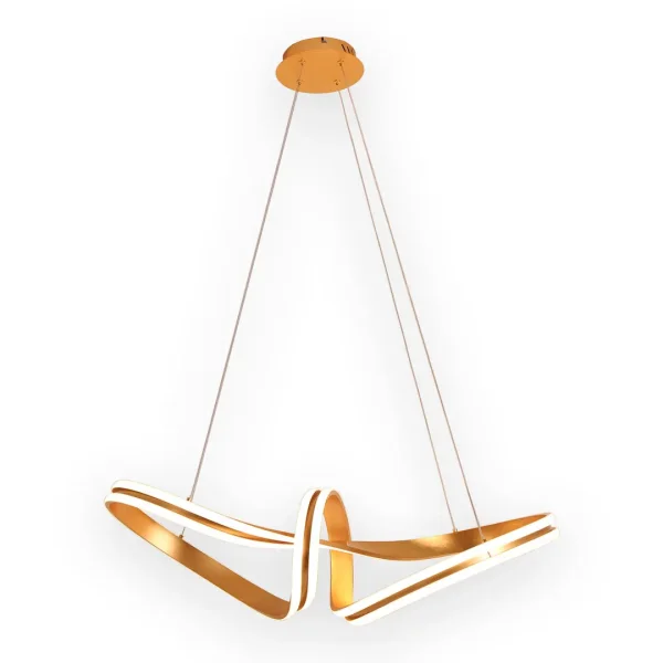 PLAFONIERA LED 83 W 4000K ∅78 CM FOGLIA ORO LUMINOZA