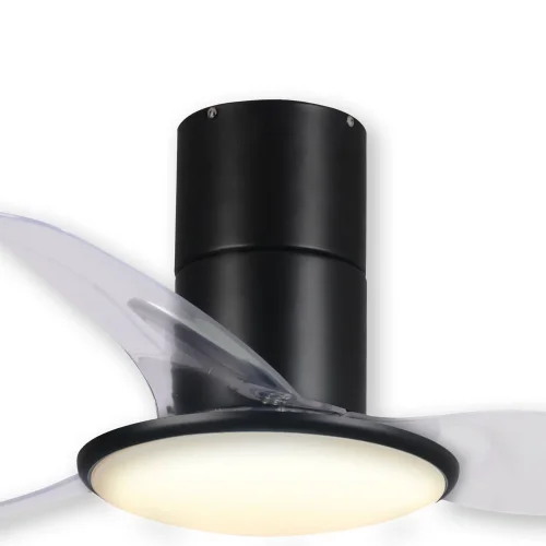 VENTILATORE DA SOFFITTO LED 24 W NERO ORIENTABILE ISOLDE