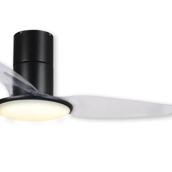 VENTILATORE DA SOFFITTO LED 24 W NERO ORIENTABILE ISOLDE