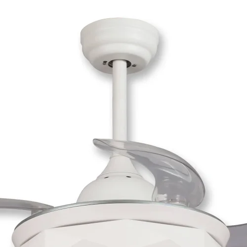 VENTILATORE DA SOFFITTO LED 29 W DIMMERABILE BIANCO PIEGHEVOLE PARMA VENTILATORE DA SOFFITTO LED 29 W DIMMERABILE BIANCO PIEGHEVOLE PARMA