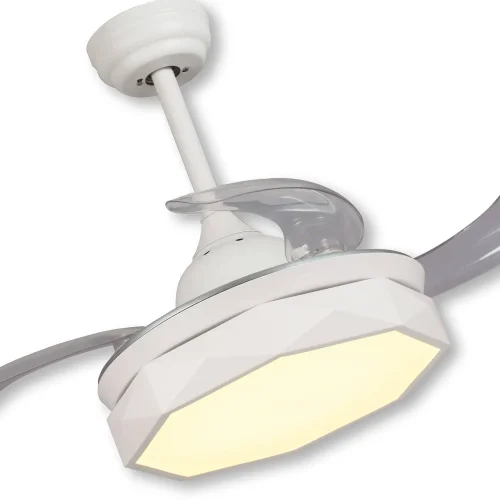 VENTILATORE DA SOFFITTO LED 29 W DIMMERABILE BIANCO PIEGHEVOLE PARMA VENTILATORE DA SOFFITTO LED 29 W DIMMERABILE BIANCO PIEGHEVOLE PARMA