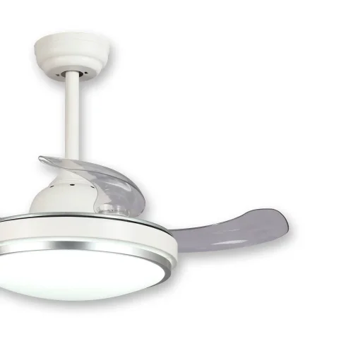 VENTILATORE DA SOFFITTO LED 29 W DIMMERABILE BIANCO PIEGHEVOLE SILVERSTONE