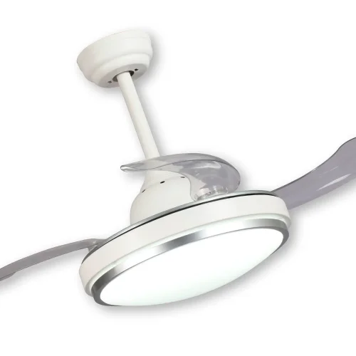 VENTILATORE DA SOFFITTO LED 29 W DIMMERABILE BIANCO PIEGHEVOLE SILVERSTONE VENTILATORE DA SOFFITTO LED 29 W DIMMERABILE BIANCO PIEGHEVOLE SILVERSTONE