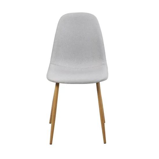 SEDIA DA PRANZO IMBOTTITA GRIGIO CHIARO 2