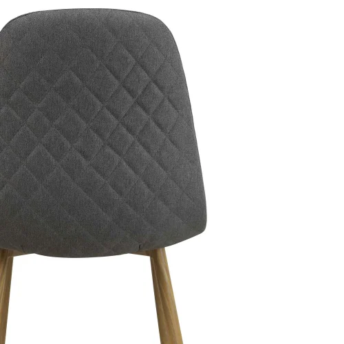 SEDIA DA PRANZO IMBOTTITA GRIGIO CAFFÈ