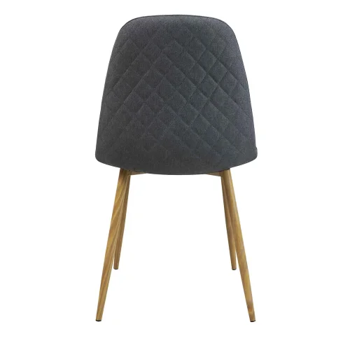 SEDIA DA PRANZO IMBOTTITA GRIGIO SCURO