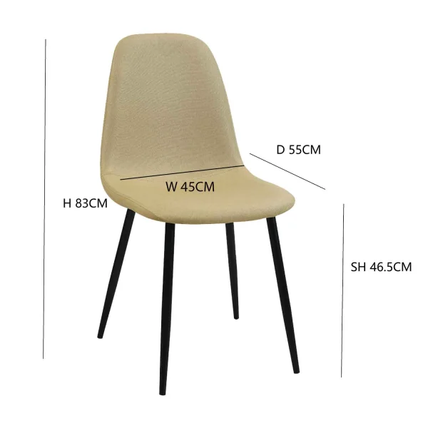 SEDIA DA PRANZO IMBOTTITA ARENA GRACIA