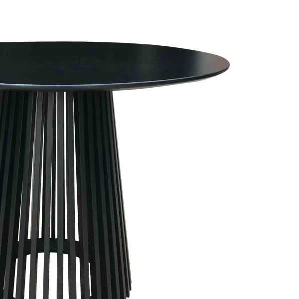 TAVOLO DA PRANZO IN LEGNO NERO NEREA