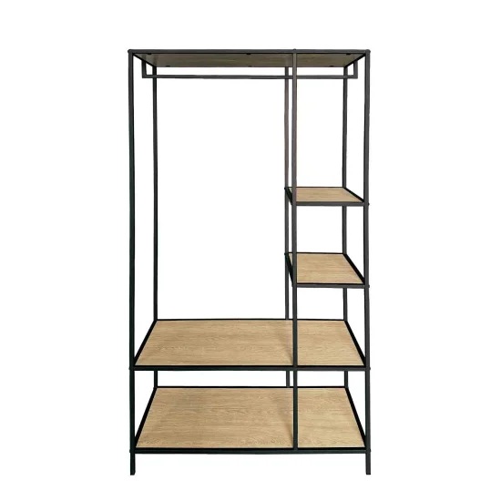 SCAFFALE APPENDIABITI IN ROVERE SELENE/NERO 2