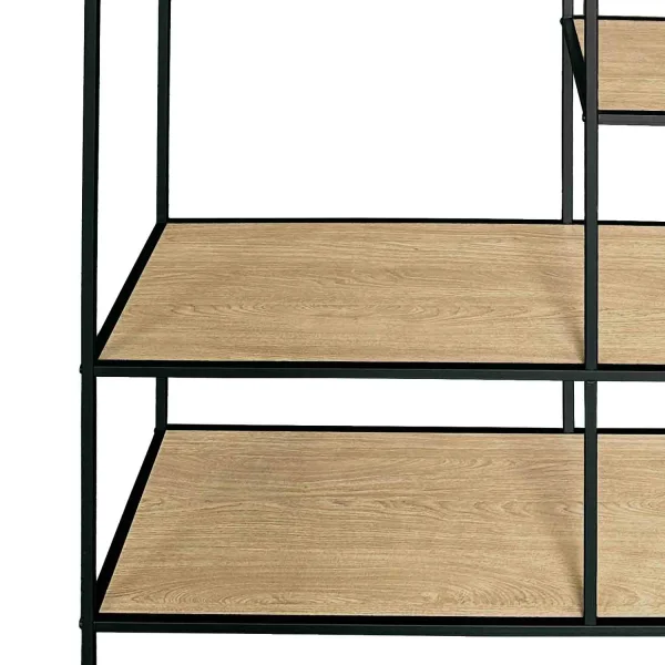 SCAFFALE APPENDIABITI IN ROVERE SELENE/NERO