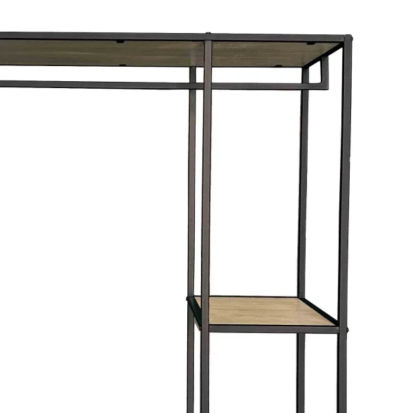 SCAFFALE APPENDIABITI IN ROVERE SELENE/NERO