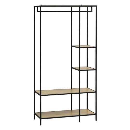 SCAFFALE APPENDIABITI IN ROVERE SELENE/NERO