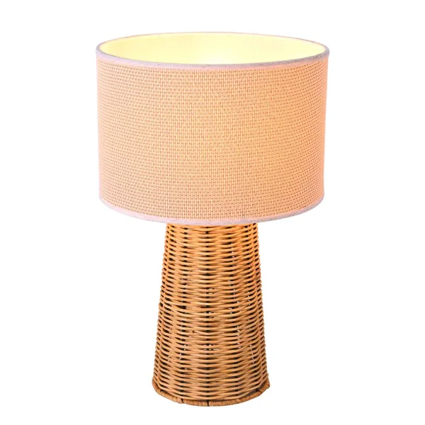 LAMPADA DA TAVOLO IN RATTAN CAROLINA