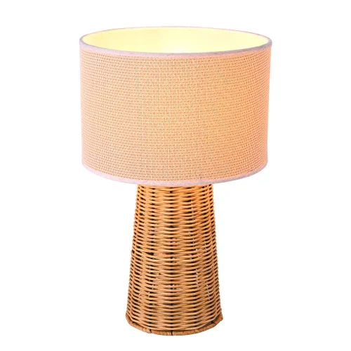 LAMPADA DA TAVOLO IN RATTAN CAROLINA